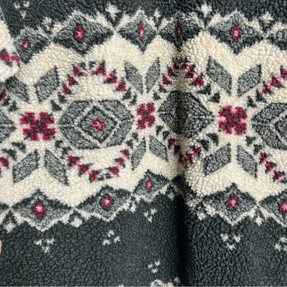 Wrangler COZY soft western, rustic, Santa Fe, zip up fleece size 14/16